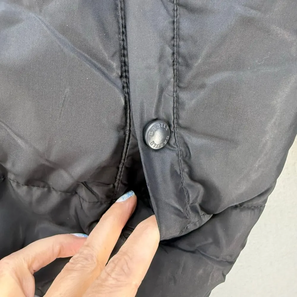 Castle X Raceware Puffer Coat Youth XL Black Hidden Hood Snowmobile Jacket - Picture 10 of 13